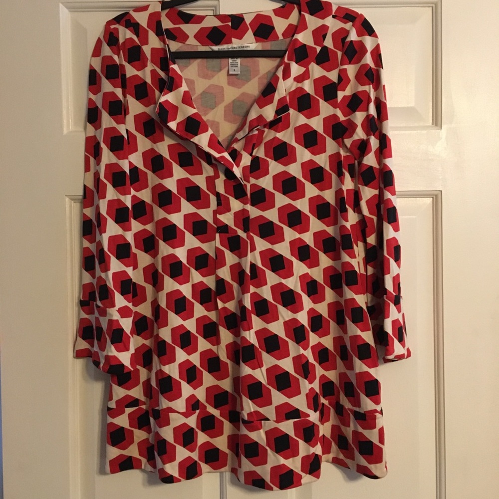EUC Diane Von Furstrnberg Gaby Tunic Dress